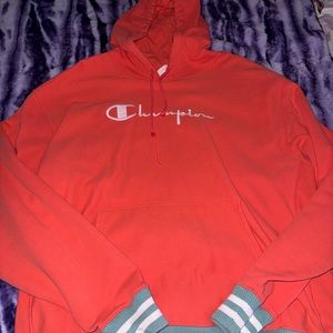 Reverse Weave Champion Hoodie w/ Embroidered Logo!